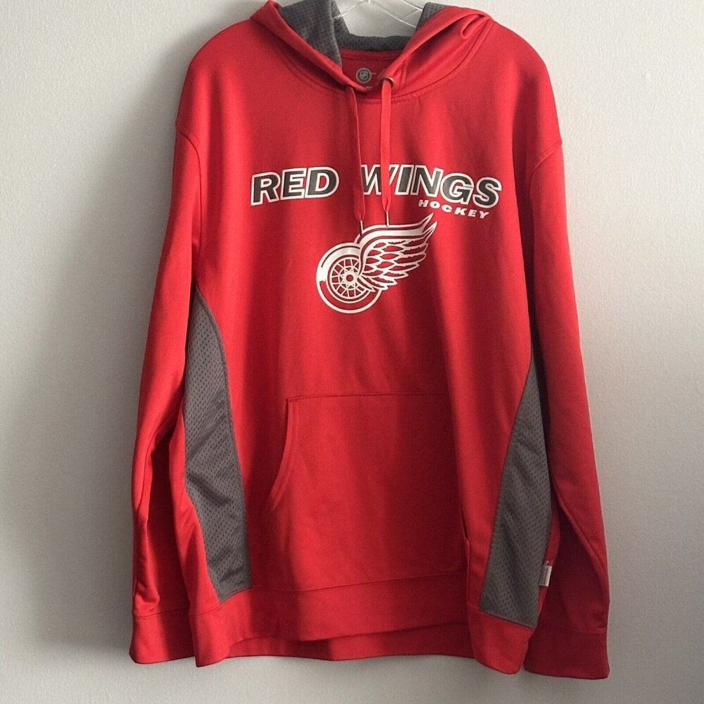 Majestic Detroit Red Wings Hoodie NHL Mens XL
Sweatshirt Hooded Pullover Red